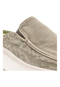 Zielone Klapki Jeep Wsuwane Obuwie Damskie. Okazja: na co dzień, na spacer. Kolor: zielony. Materiał: materiał. Sezon: lato. Styl: casual, sportowy