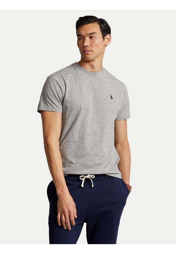 Polo Ralph Lauren T-Shirt 710707087006 Szary Regular Fit. Typ kołnierza: polo. Kolor: szary. Materiał: bawełna