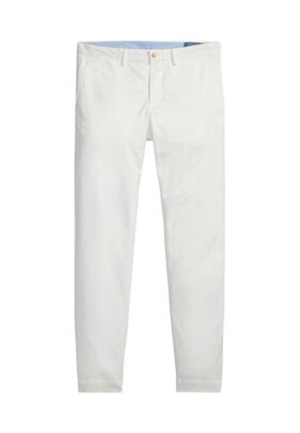 Polo Ralph Lauren Chinosy 710704176055 Biały Slim Fit. Kolor: biały. Materiał: bawełna