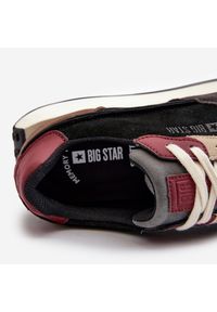 Big-Star - Męskie Sneakersy Memory Foam System Big Star NN174357 Czarne. Kolor: czarny. Materiał: materiał. Obcas: na platformie #9