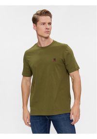 TOMMY HILFIGER - Tommy Hilfiger T-Shirt Small Imd MW0MW30054 Zielony Regular Fit. Kolor: zielony. Materiał: bawełna