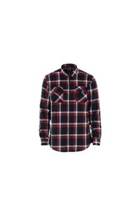 Ochnik - Koszula męska. Okazja: na co dzień. Typ kołnierza: button down. Kolor: niebieski. Materiał: bawełna. Wzór: kolorowy. Styl: casual #1