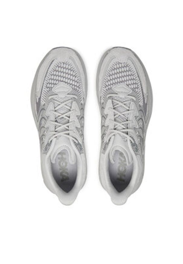 HOKA - Hoka Sneakersy Clifton LS 1141550 Szary. Kolor: szary. Materiał: skóra, zamsz