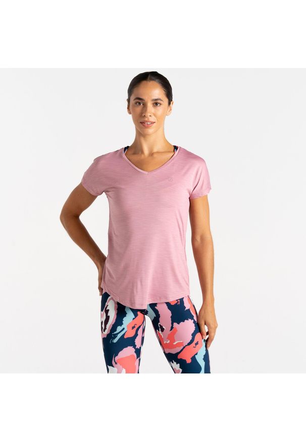 DARE 2B - Damska koszulka Vigilant Lightweight Active. Kolor: fioletowy, różowy, wielokolorowy. Materiał: tkanina, skóra. Sport: turystyka piesza, fitness