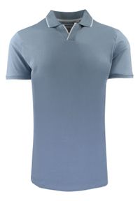 Oryginalna Koszulka Polo - Brave Soul - Niebieska. Okazja: na co dzień. Typ kołnierza: polo. Kolor: niebieski. Materiał: bawełna. Styl: casual