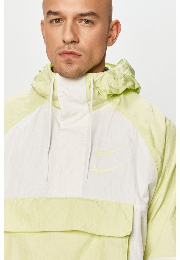 Nike Sportswear - Kurtka. Kolor: zielony. Długość rękawa: raglanowy rękaw. Długość: krótkie