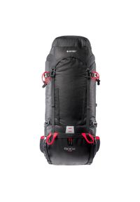 Hi-tec - Plecak Turystyczny Rock 75L. Kolor: czerwony, wielokolorowy, czarny. Styl: rockowy