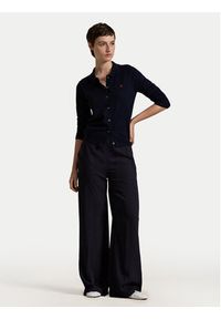 Polo Ralph Lauren Kardigan 211959285001 Granatowy Slim Fit. Typ kołnierza: polo. Kolor: niebieski. Materiał: bawełna