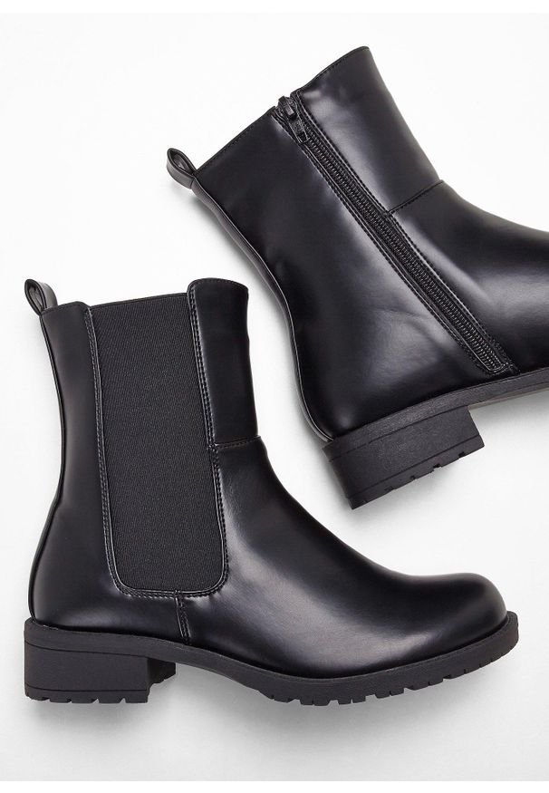 bonprix - Sztyblety. Kolor: czarny