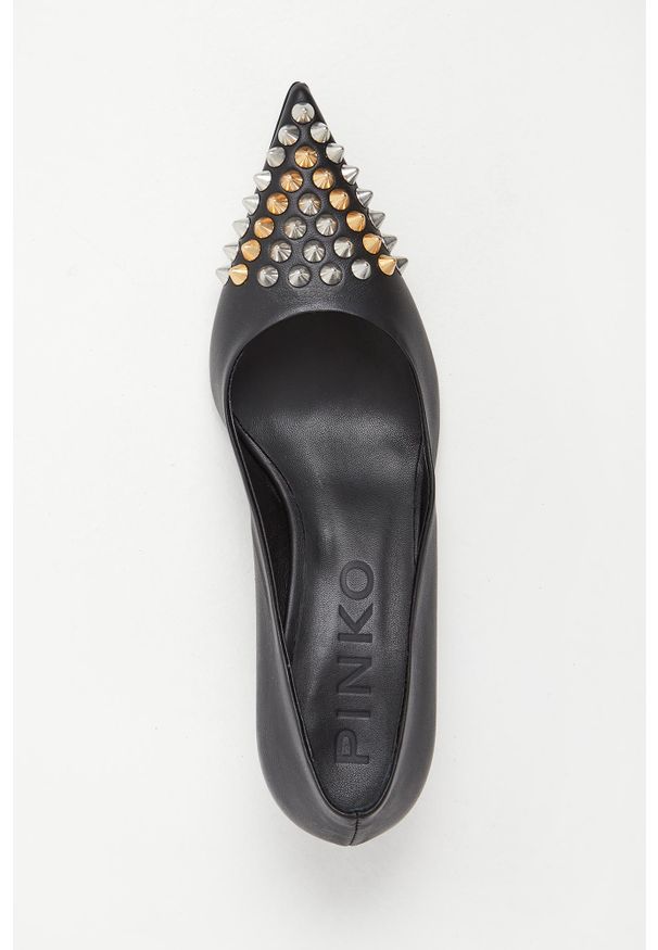 Pinko - Szpilki skórzane PINKO. Materiał: skóra. Obcas: na szpilce