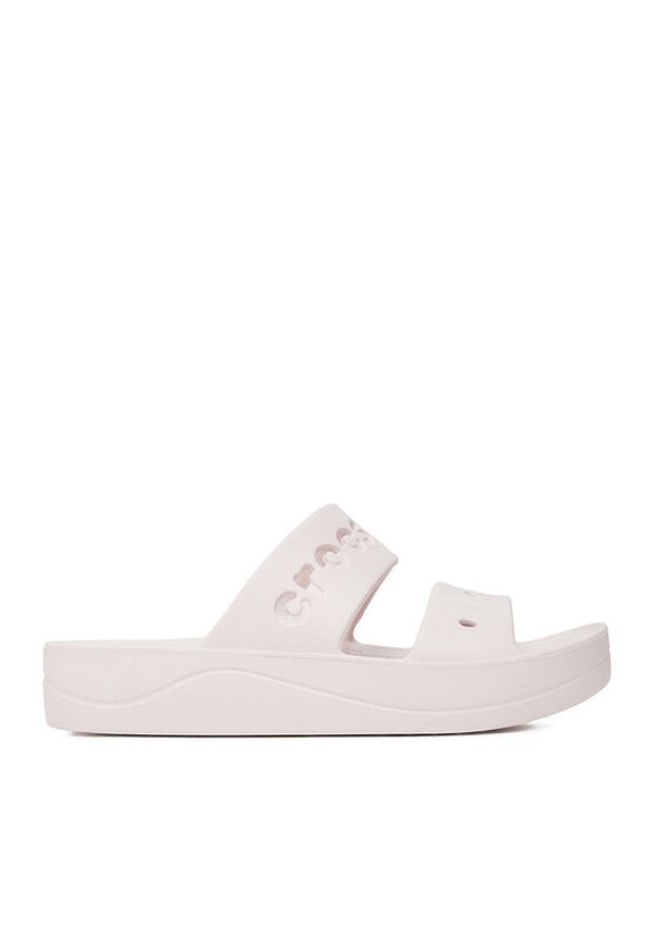 Crocs Klapki BAYA PLATFORM SANDAL 208188-6PI Różowy. Kolor: różowy. Obcas: na platformie