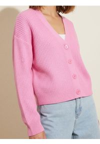Sinsay - Kardigan basic - różowy. Kolor: różowy #1