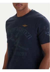 Aeronautica Militare T-Shirt 261TS2525UJ00686 Granatowy Regular Fit. Kolor: niebieski. Materiał: bawełna #3