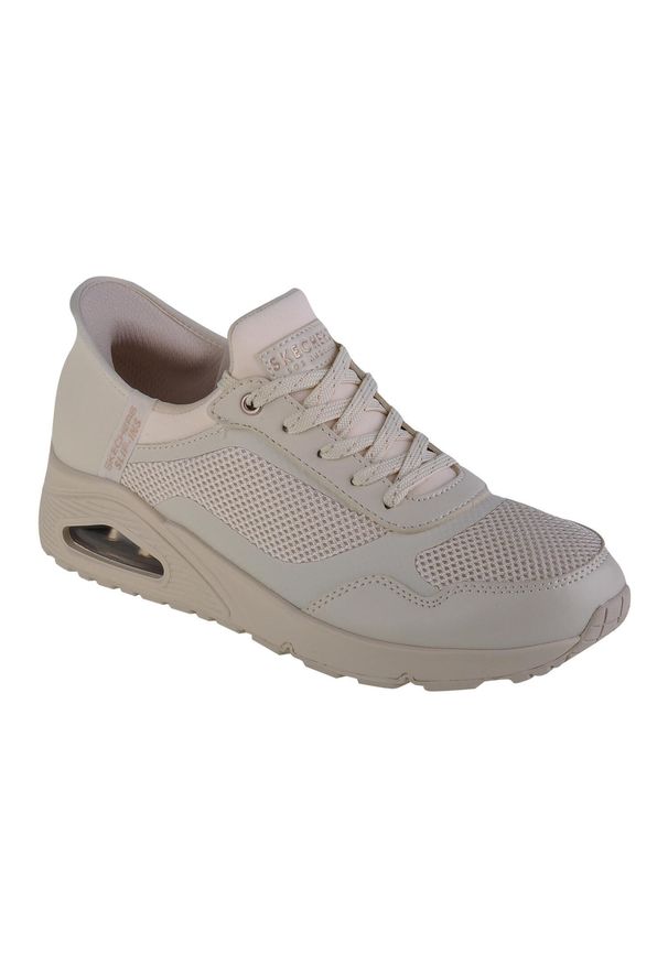 skechers - Buty sportowe Sneakersy damskie, Skechers Uno-Slip-In Air. Kolor: biały. Sport: turystyka piesza