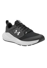 Under Armour - Męskie Skórzane Buty Treningowe Charged Commit 4. Kolor: czarny. Materiał: skóra. Sport: turystyka piesza