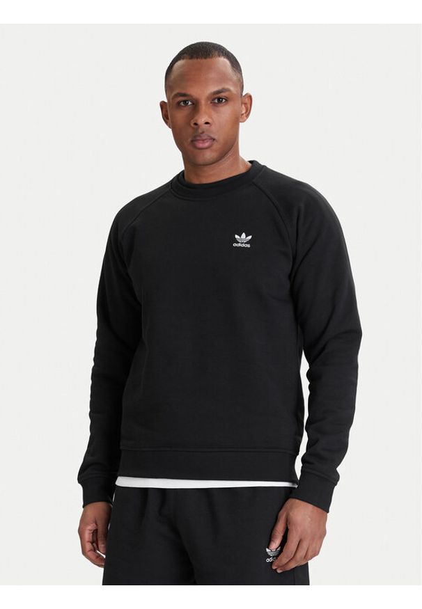 Adidas - adidas Bluza Trefoil Essentials IY4932 Czarny Regular Fit. Kolor: czarny. Materiał: syntetyk