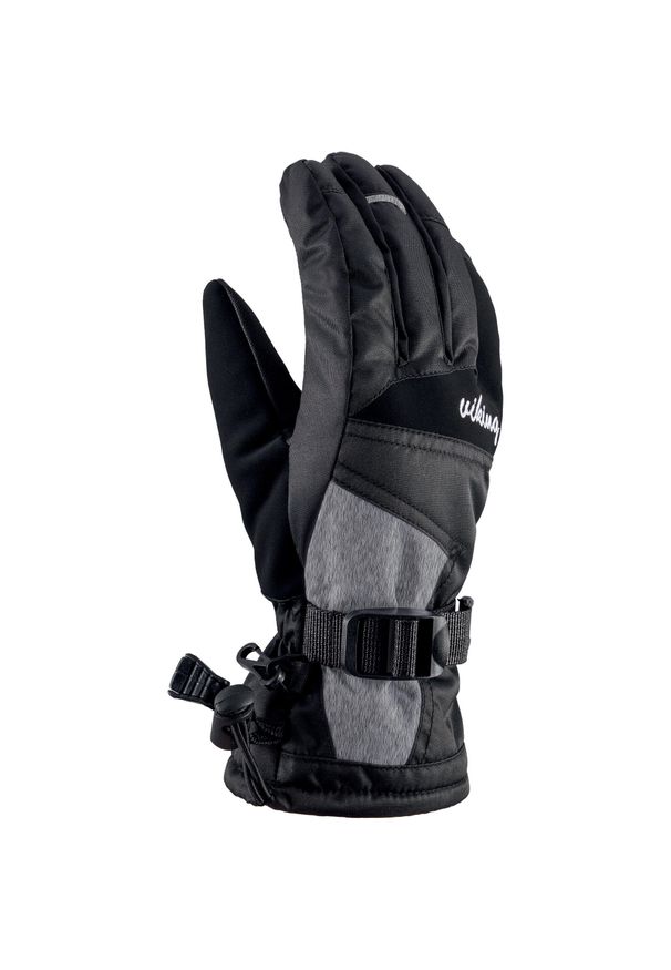 Damskie rękawice narciarskie Viking Ronda. Kolor: szary, wielokolorowy, czarny. Sezon: zima. Sport: narciarstwo