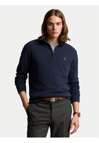 Polo Ralph Lauren Bluza Lsl 710671929029 Granatowy Regular Fit. Typ kołnierza: polo. Kolor: niebieski. Materiał: bawełna