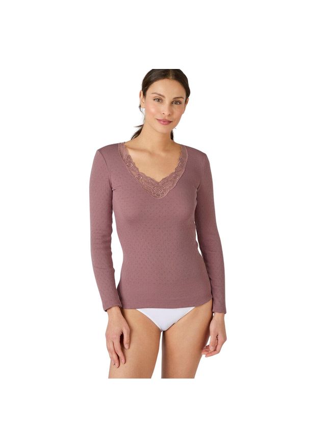 DAMART - Koszulka damska Damart Thermolactyl. Kolor: różowy