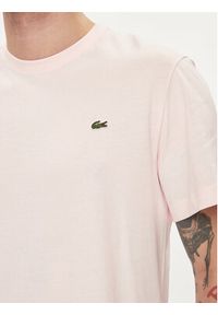 Lacoste T-Shirt TH2038 Różowy Regular Fit. Kolor: różowy. Materiał: bawełna #5