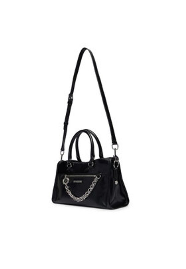 Love Moschino - LOVE MOSCHINO Torebka JC4277PP0OK1100A Czarny. Kolor: czarny. Materiał: skórzane