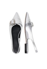 Badura Baleriny HIBISCUS-LT593-911 Srebrny. Kolor: srebrny. Materiał: skóra #5