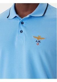 Aeronautica Militare Polo 261PO1308UP00082 Niebieski Regular Fit. Typ kołnierza: polo. Kolor: niebieski. Materiał: bawełna #2