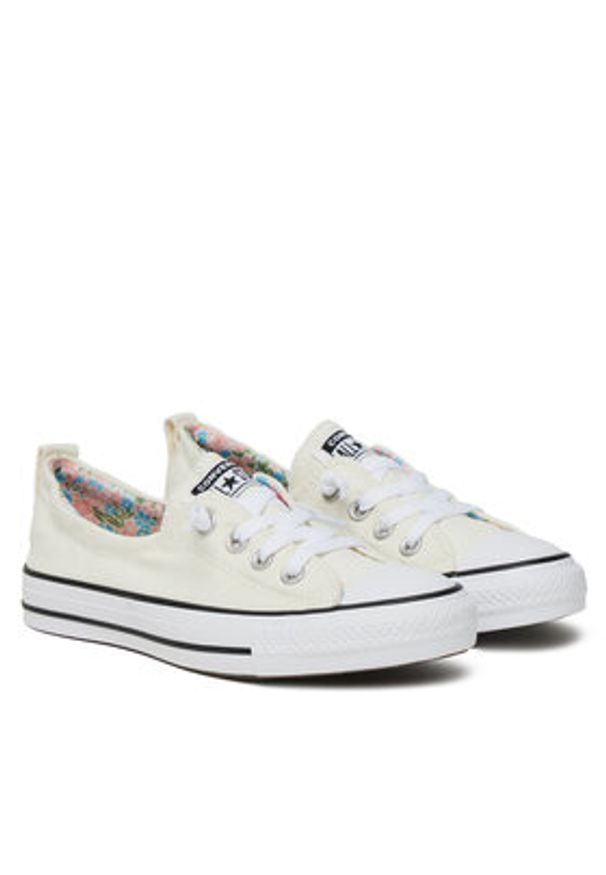 Converse Trampki Chuck Taylor All Star Shoreline Mini Flowers A14970C Écru. Materiał: materiał