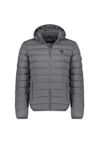 Kurtka męska Geographical Norway AMIGOTAL HOOD, ciemnoszara.. Kolor: szary. Materiał: poliester. Sport: turystyka piesza #1