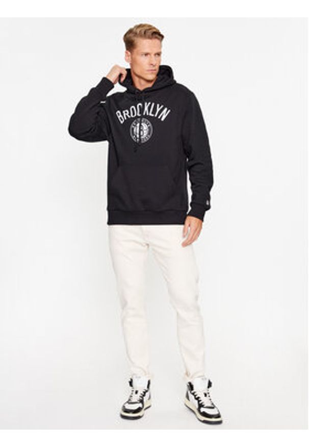 New Era Bluza Nos Nba 60416760 Czarny Regular Fit. Kolor: czarny. Materiał: bawełna