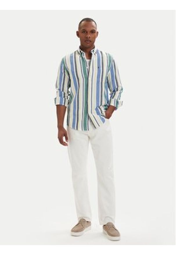 TOMMY HILFIGER - Tommy Hilfiger Koszula MW0MW42454 Kolorowy Regular Fit. Materiał: bawełna. Wzór: kolorowy