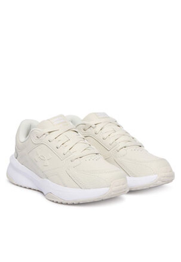 Under Armour Sneakersy UA Edge Leather 3028569 Écru. Materiał: materiał