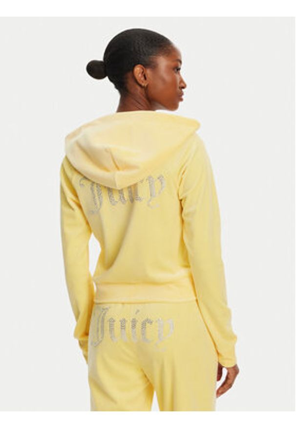 Juicy Couture Bluza Madison JCWA122001 Żółty Slim Fit. Kolor: żółty. Materiał: syntetyk