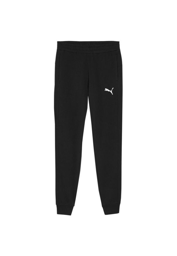 Puma - Męskie Spodnie Do Biegania Team Goal Casuals. Kolor: czarny. Materiał: dresówka