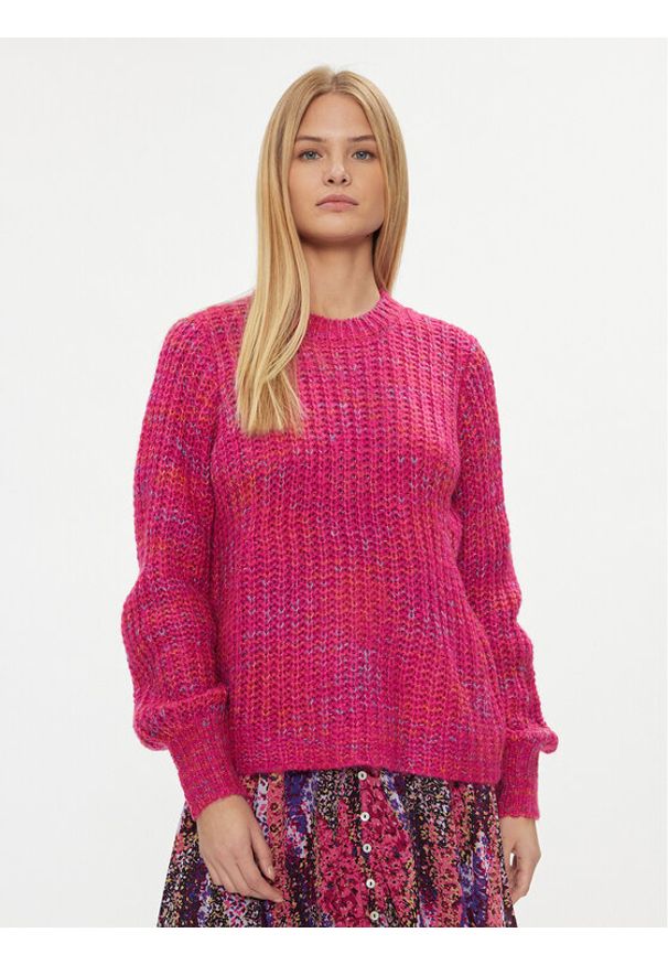 Fransa Sweter 20612708 Różowy Regular Fit. Kolor: różowy. Materiał: syntetyk