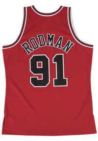 Mitchell & Ness - Jersey Chicago Bulls nba. Kolor: czerwony, wielokolorowy, czarny. Materiał: jersey. Sport: koszykówka