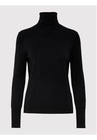 only - ONLY Golf Venice 15183772 Czarny Regular Fit. Typ kołnierza: golf. Kolor: czarny. Materiał: wiskoza #2