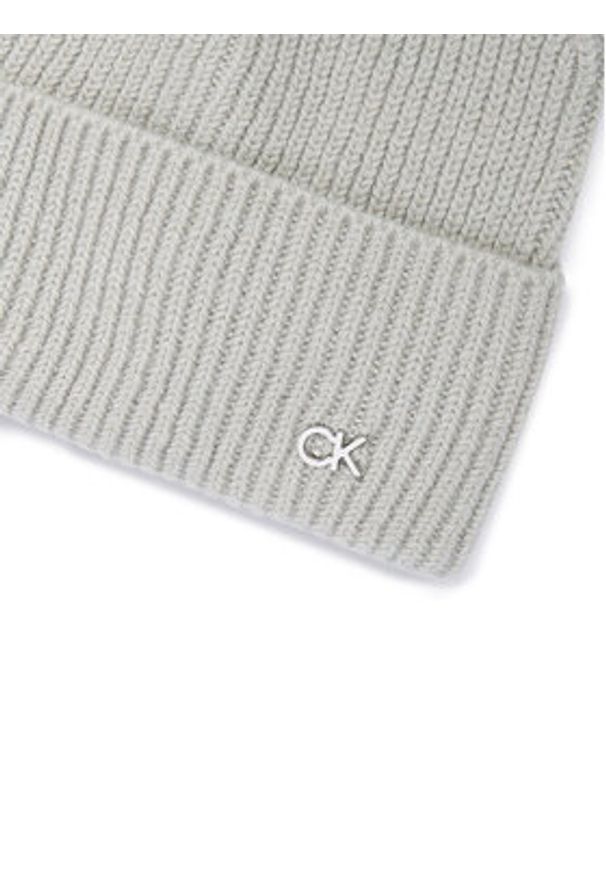Calvin Klein Czapka K60K612592 Szary. Kolor: szary. Materiał: wełna