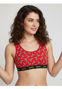Sinsay - Top ze wzorem Grinch - czerwony. Kolor: czerwony #1