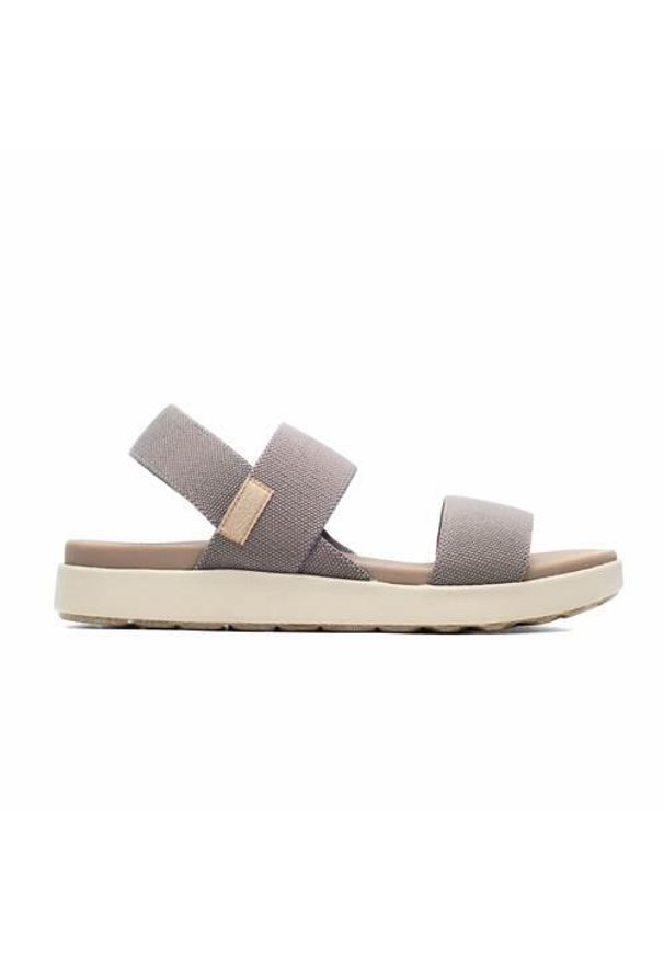 keen - Buty do chodzenia damskie Keen Elle Backstrap. Zapięcie: bez zapięcia. Kolor: beżowy, brązowy. Materiał: materiał, syntetyk. Sport: turystyka piesza