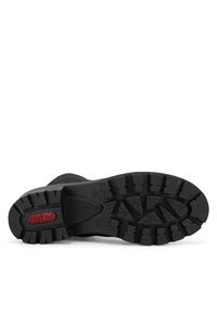 Rieker Trzewiki 79240-00 Czarny. Kolor: czarny. Materiał: materiał #2