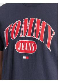 Tommy Jeans T-Shirt Entry DM0DM15675 Granatowy Regular Fit. Kolor: niebieski. Materiał: bawełna