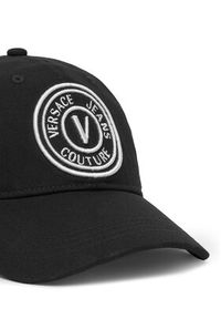 Versace Jeans Couture Czapka z daszkiem 78VAZK26 Czarny. Kolor: czarny. Materiał: bawełna, materiał