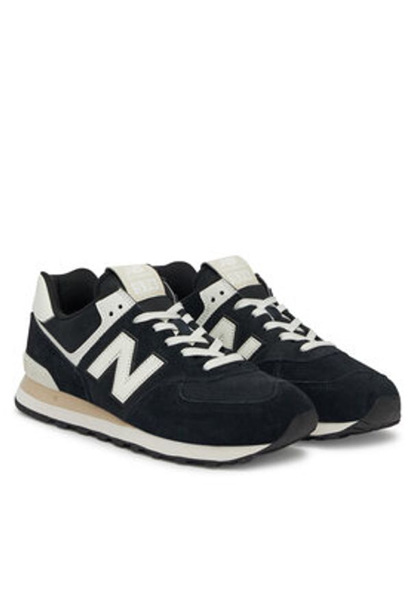New Balance Sneakersy U574YCE Czarny. Kolor: czarny. Materiał: zamsz, skóra. Model: New Balance 574