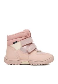 Śniegowce Lasocki Kids. Kolor: różowy. Materiał: flic