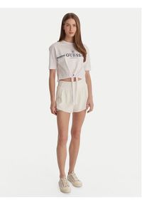 Guess T-Shirt V6GI20 K3509 Biały Regular Fit. Kolor: biały. Materiał: bawełna #3