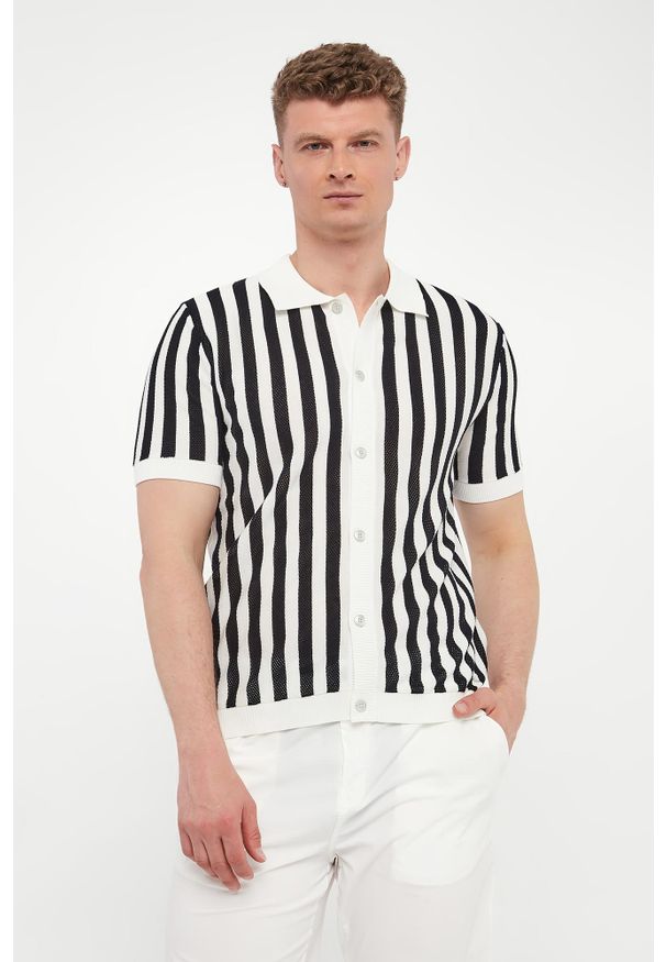 Liu Jo - Sweter męski z krótkim rękawem LIU JO. Długość rękawa: krótki rękaw. Długość: krótkie