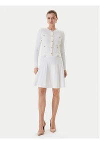 Guess Spódnica mini W5YD65 Z0130 Biały Regular Fit. Kolor: biały. Materiał: wiskoza #5