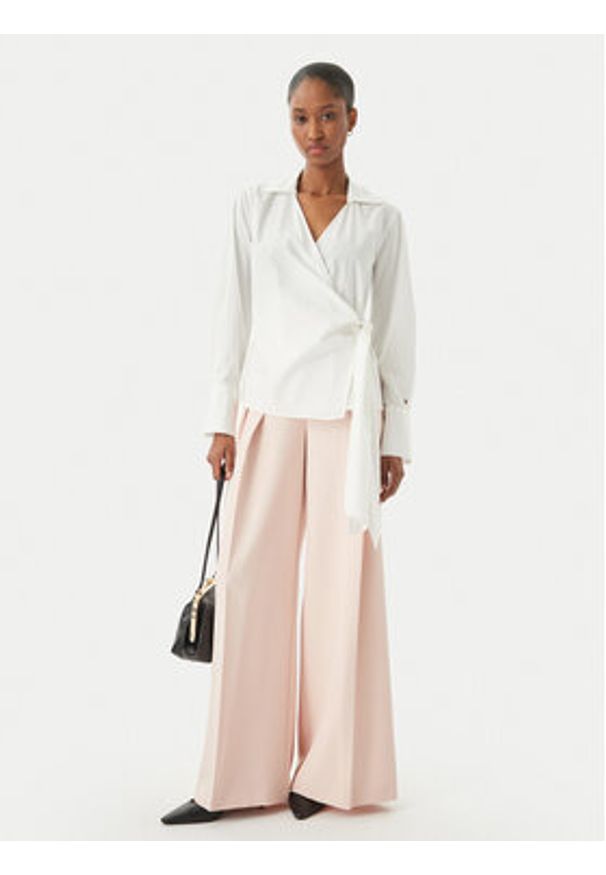 TOMMY HILFIGER - Tommy Hilfiger Koszula WW0WW49650 Biały Slim Fit. Kolor: biały. Materiał: bawełna