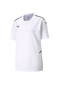 Podkoszulek Puma Teamcup Jersey, Mężczyźni. Kolor: biały. Materiał: jersey. Sport: piłka nożna